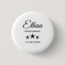 Botón personalizado con nombre para padrino de bod
