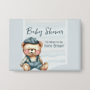 Botón personalizado de Baby Shower acogedor