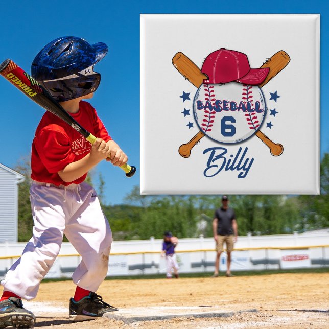 Botón Personalizado de Béisbol con Nombre y Número (Subido por el creador)