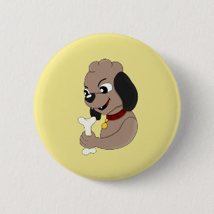 botón personalizado de cachorro