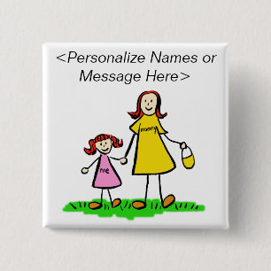 Botón Personalizado de caracteres de la familia de