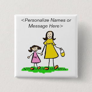 Botón Personalizado de caracteres de la familia de