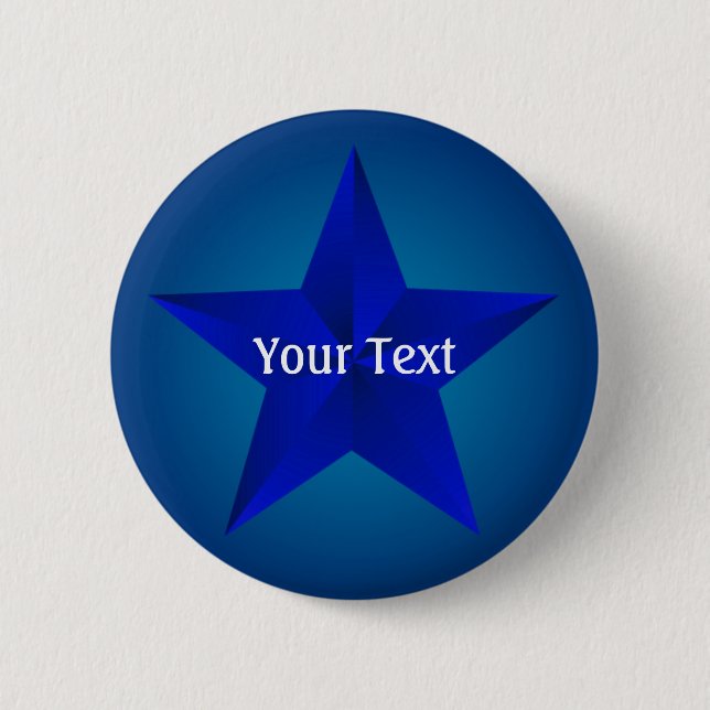 botón Personalizado de estrella azul (Anverso)