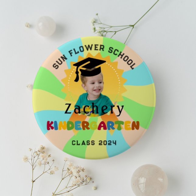 Botón personalizado de foto de insignia de graduac (Subido por el creador)