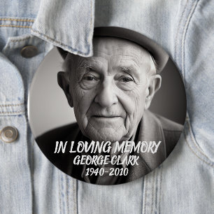 Botón personalizado de foto de recuerdo en memoria