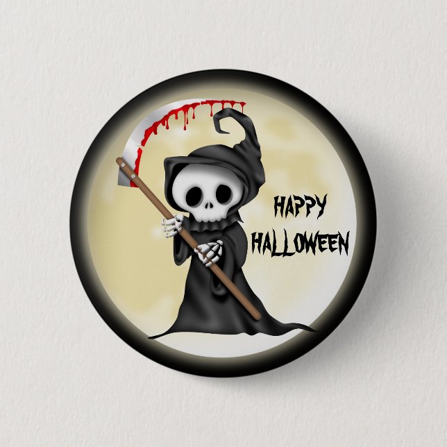 Botón Personalizado de Halloween (Anverso)