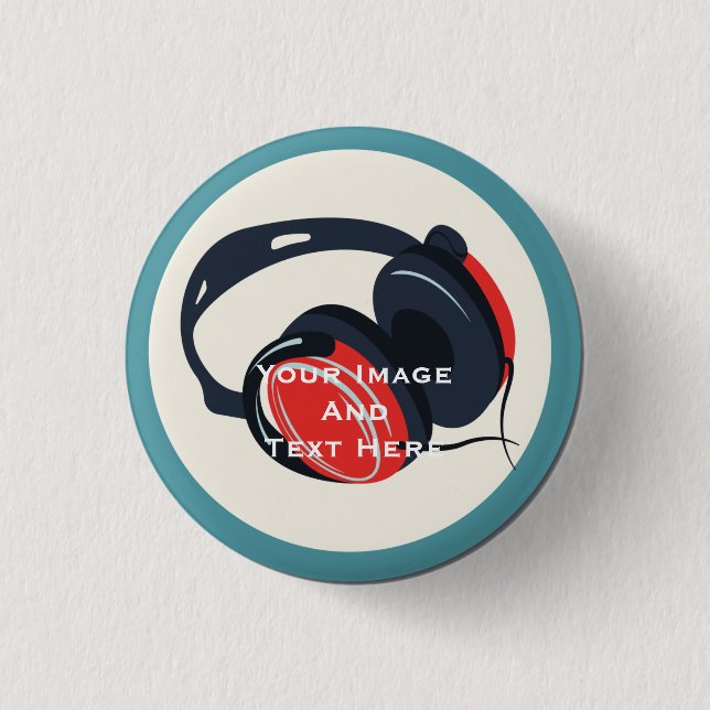 Botón personalizado de imagen y texto del personal (Anverso)