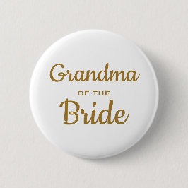 botón Personalizado de la abuela del Boda de novia