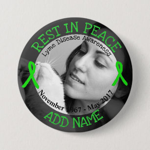 Botón Personalizado de la Enfermedad de Lyme de De