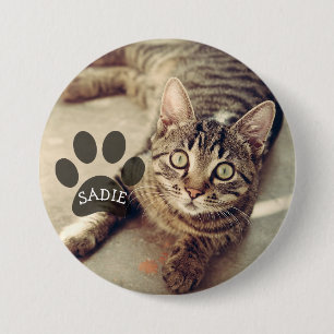 Botón personalizado de la foto del mascota con la