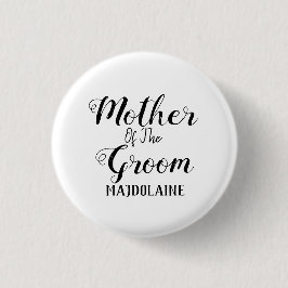 Botón Personalizado De La Madre Del novio