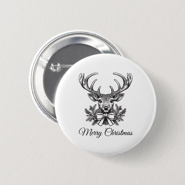 Botón personalizado de Navidad – Pin estacional pe (Anverso y reverso)