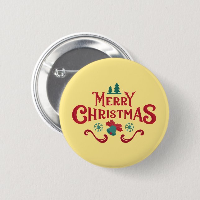 Botón personalizado de Navidad – Pin estacional pe (Anverso y reverso)