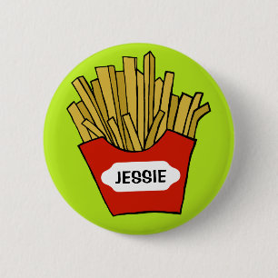 botón personalizado de papas fritas