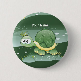 botón Personalizado de tortuga corta