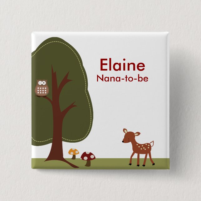 botón personalizado de WOODLAND DEER FOREST (Anverso)
