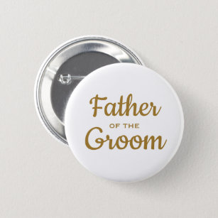 Botón Personalizado del padre del Boda de Groom