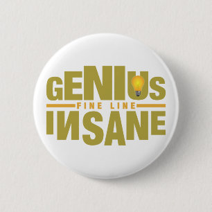 botón personalizado GENIUS VS INSANE