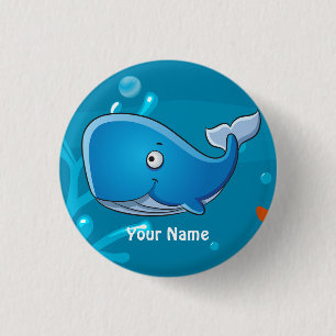 Botón Personalizado oceánico acuático de ballen