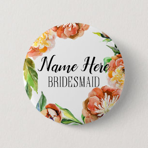 Botón personalizado para damas de honor