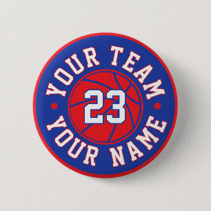 Botón personalizado para jugador de baloncesto