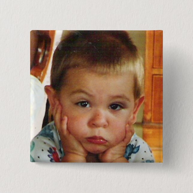 botón Personalizado personalizado de plaza de foto (Anverso)