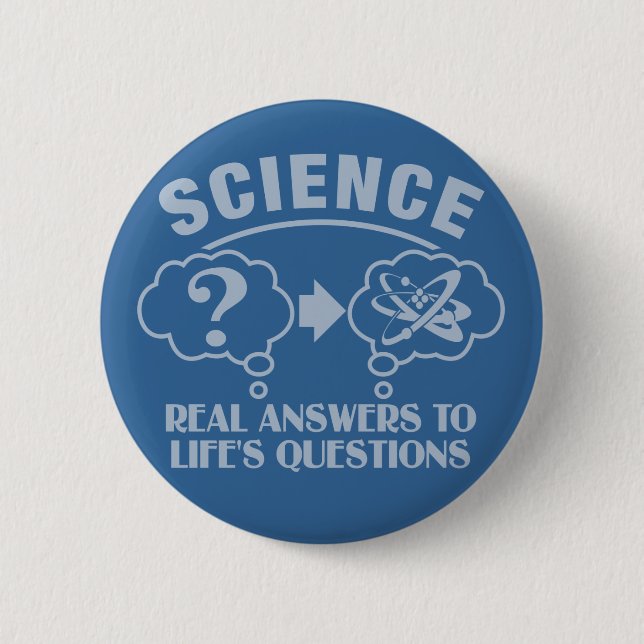 botón personalizado Responder a la ciencia (Anverso)