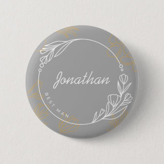 botón personalizado Simple Mejor Hombre