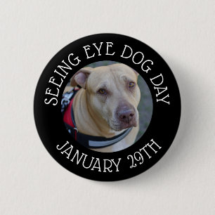 botón Personalizado Ver Día del Perro Ojo 29 de en