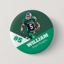 Botón / pin de deportes de foto personalizada de f