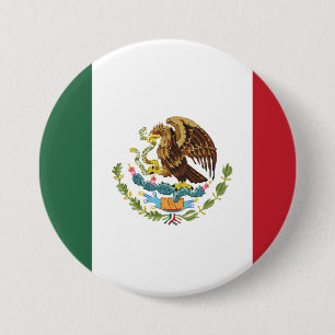 botón Pin de diseño de bandera de México