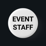 botón pin de texto del personalizado blanco negro<br><div class="desc">Personal de eventos botón de anclaje de texto personalizado blanco y negro minimalista estilo elegante Personalizable de texto,  crear el propio</div>