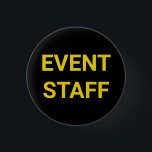 botón pin del personalizado amarillo negro del per<br><div class="desc">Personal de eventos botón de anclaje de texto negro y amarillo personalizado texto de estilo minimalista simple y elegante,  crear el propio</div>