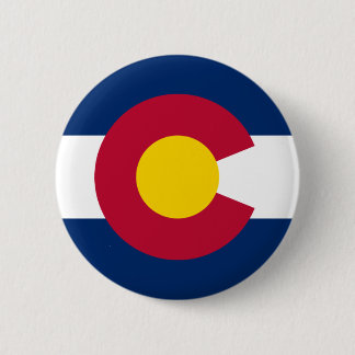 Botón Pinback de Bandera de Colorado