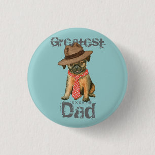 Botón Pinback de Griffon Dad de Bruselas