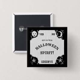 Botón Pinback de Halloween de Spirit Board