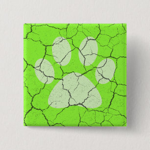 Botón Pinback de impresión de pagina verde rota