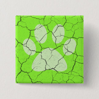 Botón Pinback de impresión de pagina verde rota