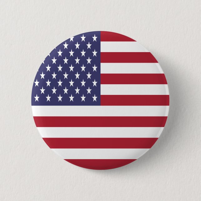 botón Pinback de la bandera estadounidense patriót (Anverso)