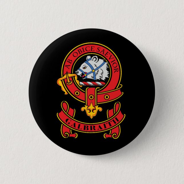 botón Pinback de la insignia del Escudo de Clan Ga (Anverso)