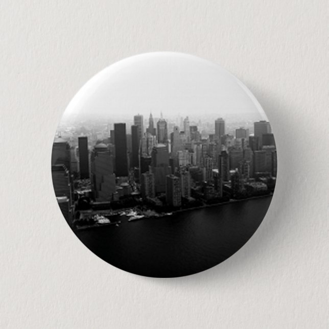 botón Pinback de la Línea de Esquyline de Nueva Yo (Anverso)