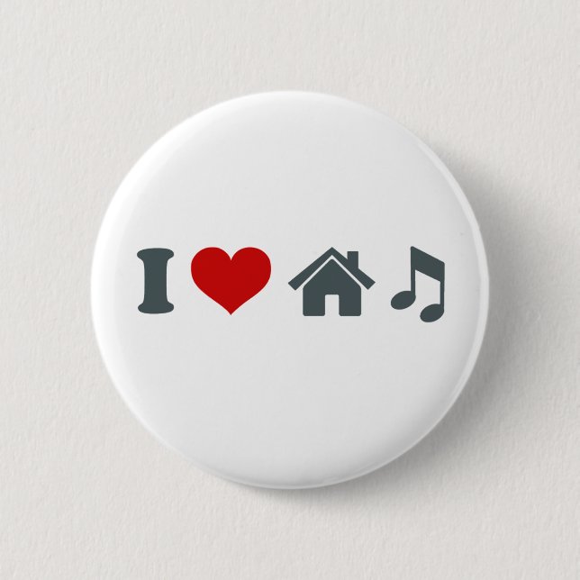 botón Pinback de música de Love House | Baile de I (Anverso)