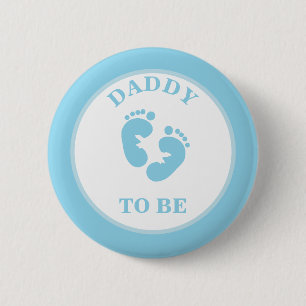 Botón Pinback de Papá para Ser (Boy)