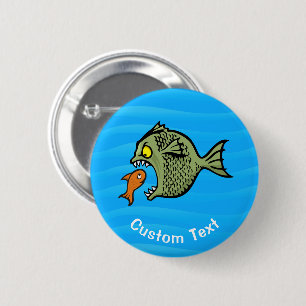 Botón Pinback de Pescado de Bully