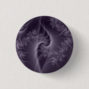 Botón Pinback de torsión morado y blanco