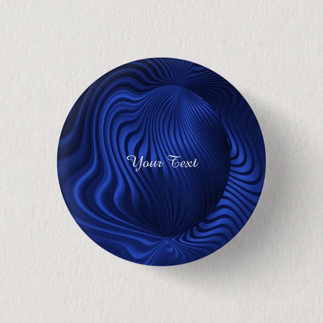 botón Pinback decorativo de la Marina Azul (Anverso)