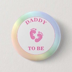Botón Pinback del arcoiris para ser (Chica)