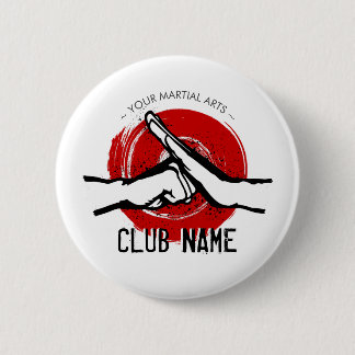 Botón Pinback del Club de Artes Marciales