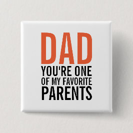 botón Pinback del día del padre favorito de papá
