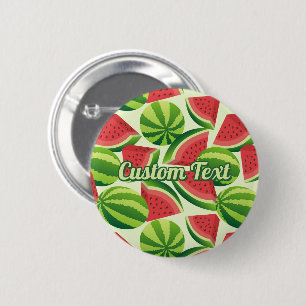 botón Pinback del patrón de sandía
